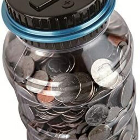 Coin Piggy Bank Saving Jar, Digital Coin Counter with LCD Display Large Capacity - Picture 7 of 7
